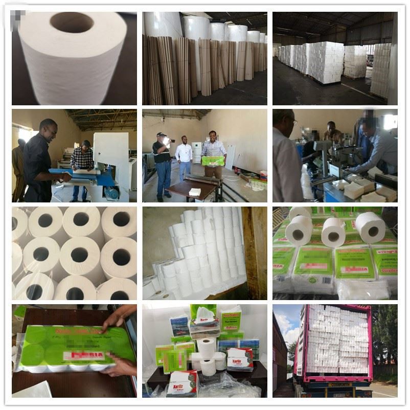 Full automatic toilet paper roll making line/production line with good quality 